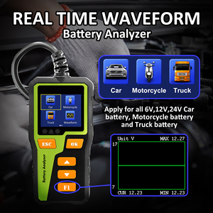 BT30 Neuer 12V Kurbel lades tatus Diagnose code leser Auto Battery Analyzer Tester Kombination Batterie test - Product Image 3