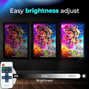 16x24 Đen <span class=keywords><strong>LED</strong></span> Backlit Movie Poster Khung hộp đèn cho tường nghệ thuật hình ảnh kỹ thuật số biển đèn quảng cáo - Product Image 4