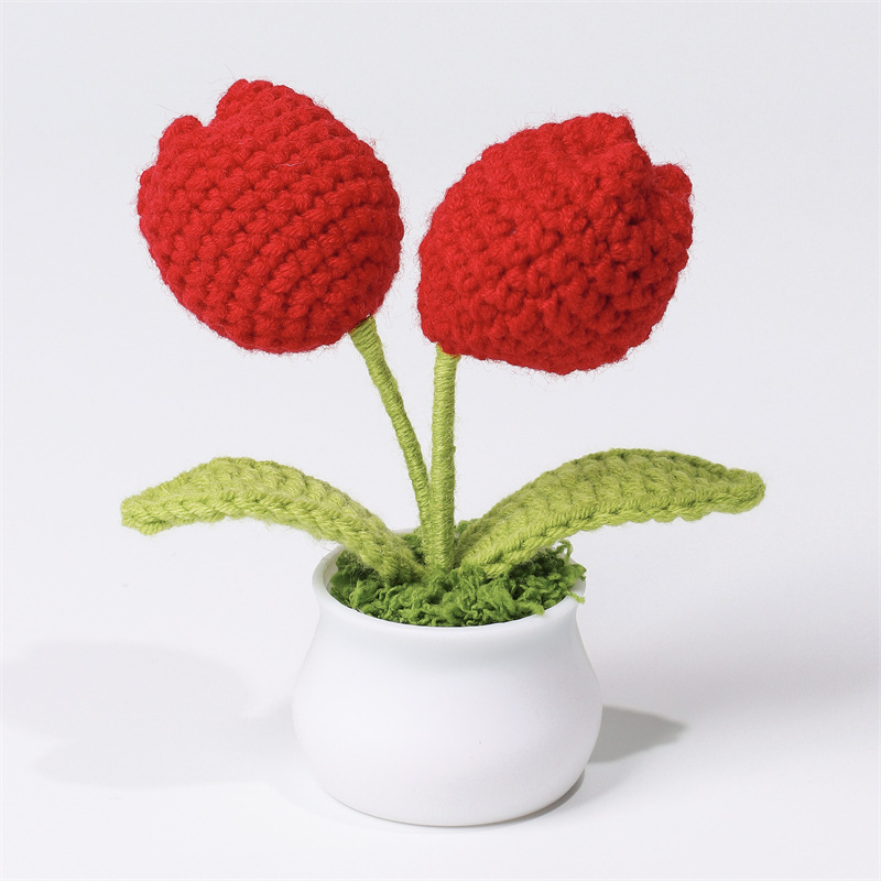 Double-ended fat tulip red
