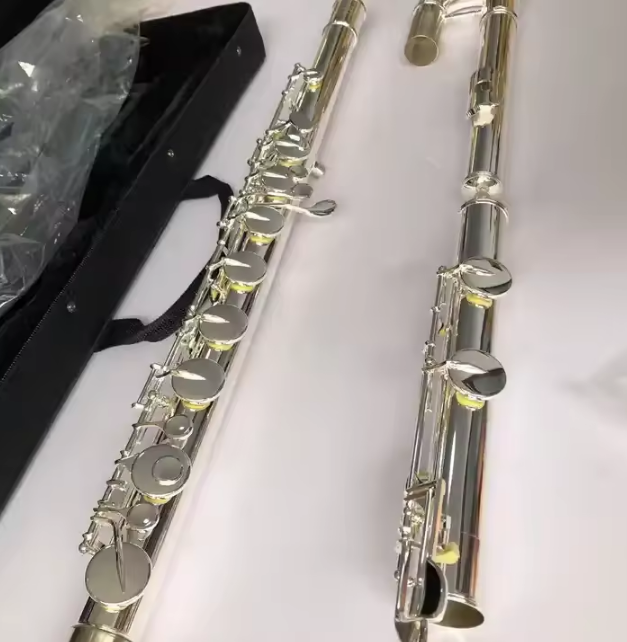 Flûte basse plaquée argent, tonalité de Do