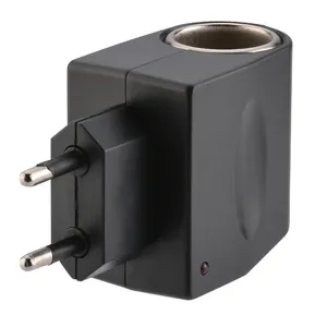 汽车点烟器适配器交流220伏至直流12v欧盟美国插头转换器墙壁电源插座插头适配器汽车转换器汽车附件 - Product Image 4