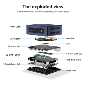 8GB Ddr4 Quad Core Mini Pc Intel Alder Lake-n N95 Windows Computer Mini Pc Host Intel Uhd Graphics - Product Image 4