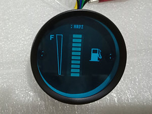 Perakende araba/motosiklet dönüşüm metre, demir kasa LED ekran düz bar yakıt göstergesi, yeşil ekran yakıt göstergesi 12V - Product Image 4
