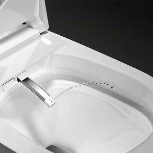Fabrika otomatik açık uzatılmış akıllı WC tuvalet ile elektrikli ayak dokunmatik sensör gömme ve uzaktan kumanda bide akıllı tuvaletler - Product Image 3