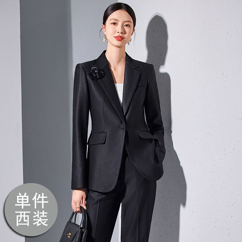 black suit