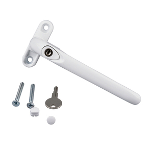 AJF 40mm White Inline Locking <strong>Window</strong> <strong>Handle</strong> Modern Aluminium Steel Espag <strong>Handle</strong> Key Unlock for Universal <strong>Window</strong> 3D Model Design - Product Image 1