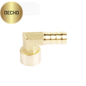 Tùy chỉnh Brass khuỷu tay với nữ chủ đề 3/8 "90 độ hose barb phụ kiện DN9 12 mét kết nối đóng gói trong hộp carton - Product Image 2