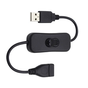 Cable de extensión USB macho a hembra con interruptor de encendido/apagado, Control de potencia para ventilador LED