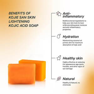 Handmade 100g Kojic Acid Bar <strong>Soap</strong> Custom Logo Nourishing and Dark Spots Remover Deep Cleansing Face <strong>Soap</strong> - Product Image 2