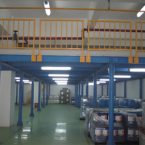 Sistemas de estanterías de plataforma de acero de 1500kg/5 capas compatibles con voladizo Estantes de almacenamiento modulares para artículos largos Almacenes industriales - Product Image 1