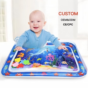 Joyee matras waktu perut PVC desain baru kustom matras air bayi mainan anak matras bermain air tiup - Product Image 1