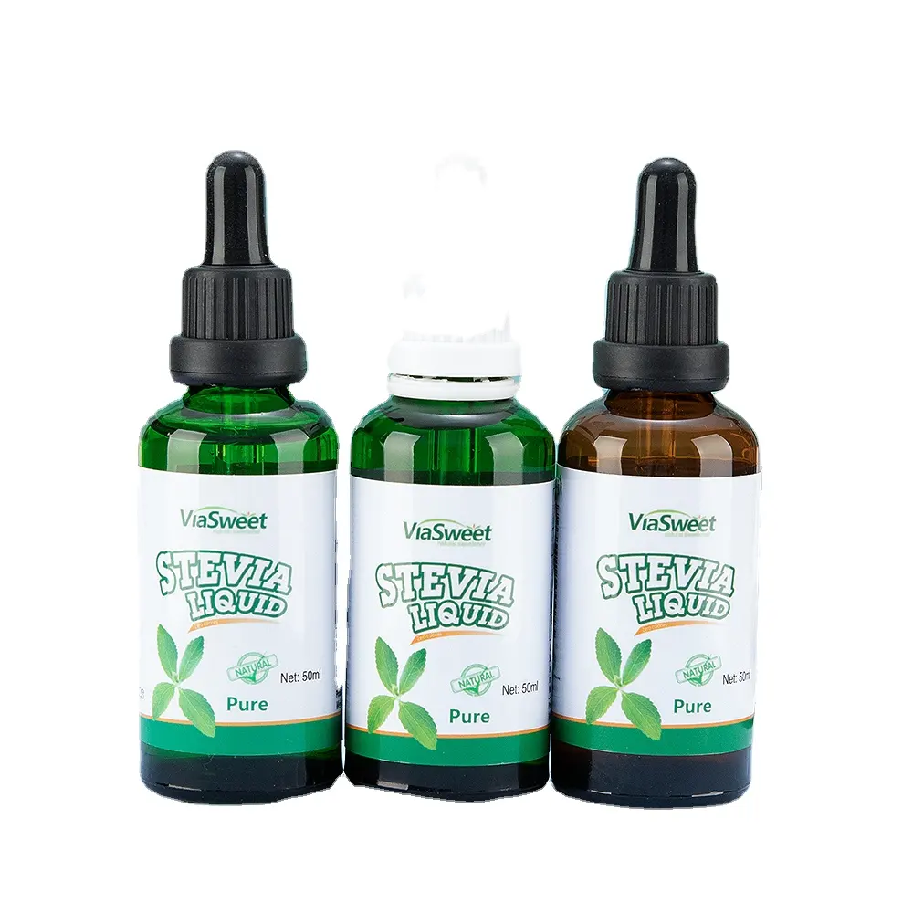 Servizio OEM e ODM 0 calorie stevia dolcificante liquido OEM private label aromatizzato stevia gocce benefici