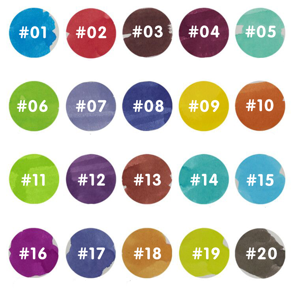 20 colores para elegir