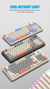 K82 USB kabelgebundene Desktop-Computer-Tastatur dünnschicht-Knöpfe RGB Drei-Farben-Übereinstimmung lumineszierende mechanische Berührung Büro-Spielgebrauch