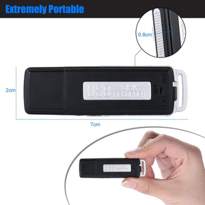 Mini grabadora de voz Digital profesional dictáfono pluma USB unidad Flash disco WAV grabadora de Audio 32kbps PQ131 - Product Image 3
