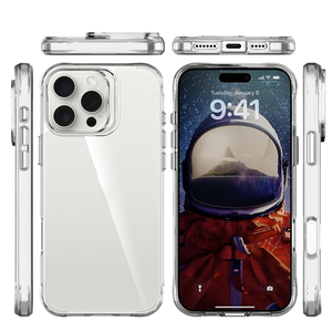 Apple iPhone 16 Pro MaxハードPC用透明電話ケースiPhone11 12 13 14 15 Plus薄型クリアハードカバー保護シェル - Product Image 2
