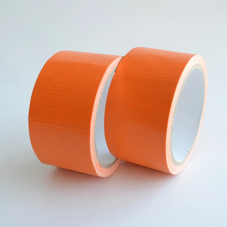 เทปกาวพีวีซีสีส้มทนความร้อนพิมพ์โลโก้แบบกำหนดเอง50 70ตาข่ายม้วนใหญ่