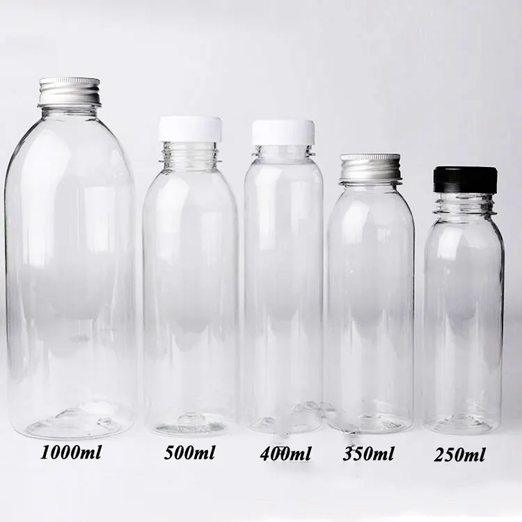 Wholesale PET 250ml -1000ml plastic juice bottle beverage bottle plastic bottles for water milk tea