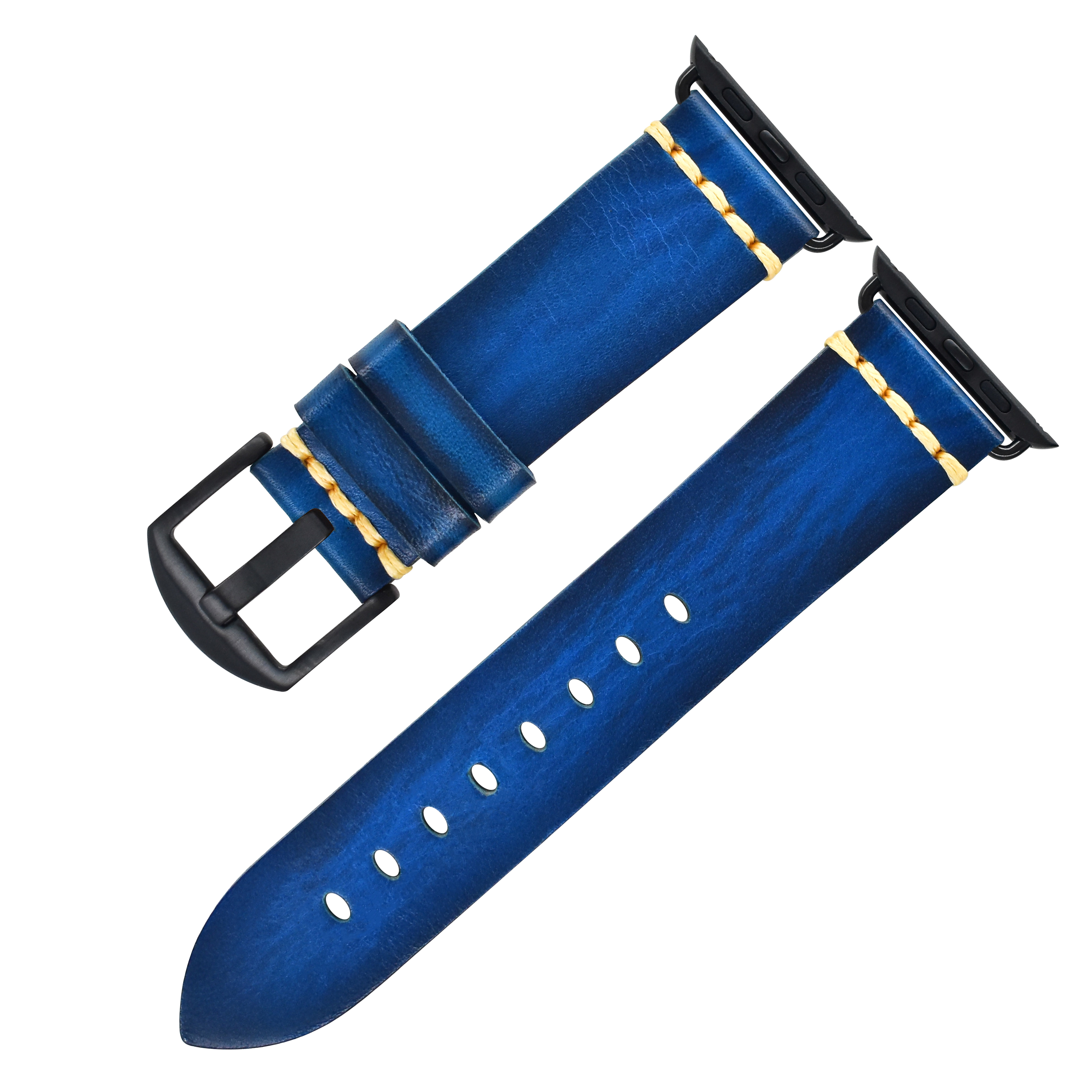Boucle noire bleu roi K009S