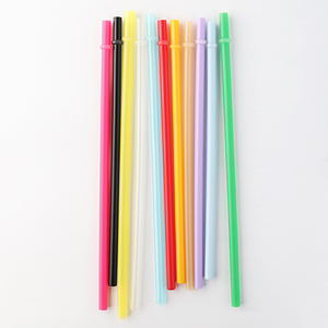 定制印刷聚丙烯硬塑料可重复使用吸管，热卖彩色吸管印刷。 - Product Image 5