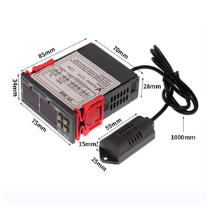 STC-3028 Double <strong>Digital</strong> Thermostat Hygrostat <strong>Temperature</strong> Humidity <strong>Controller</strong> 110V 220V DC 12V 24VHygrometer Incubator <strong>Controller</strong> - Product Image 5