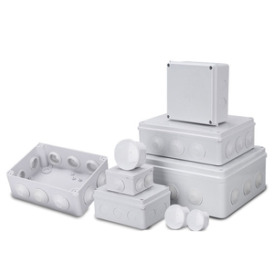 RART 50x 50毫米IP55预钻孔ABS户外塑料电子盒防水圆形电缆接线盒
