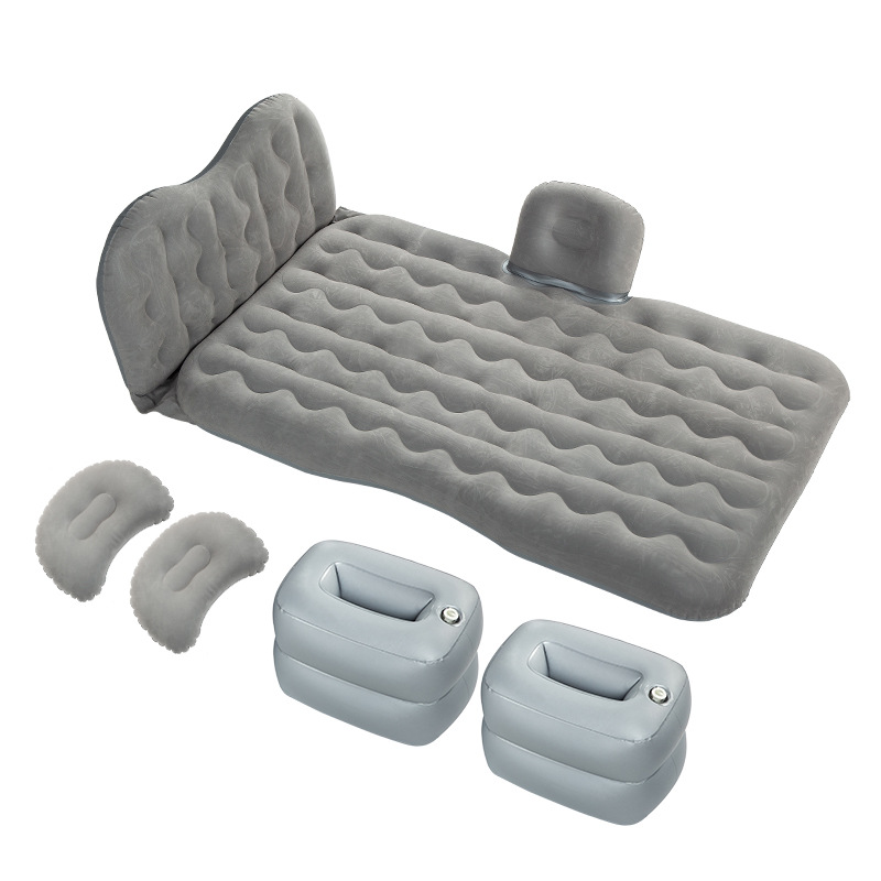 Bloc de rangement ondulé pour appui-tête gris