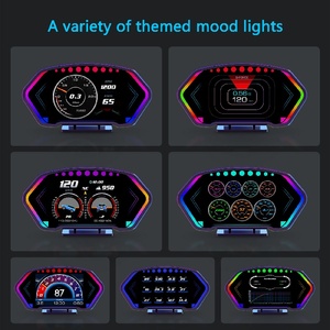 Hot Selling HUD P3 Head up Display Smart Digital Instrument OBDII <strong>Speedometer</strong> Smart Gauge 6Inch Display OBD2+<strong>GPS</strong>+Slope Meter - Product Image 3