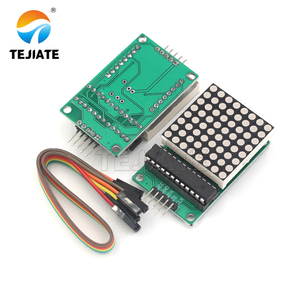 Max7219 8 x 8 rot led-verkehrslicht 4-in-1 8 x 8 dot-matrix-anzeigemodul mit kabel mikrocontroller 5 v module dot-matrix-modul - Product Image 5