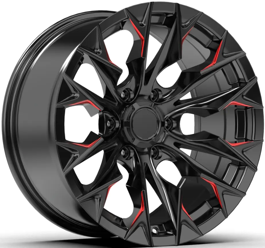 DX411 New Design Car Alloy Wheel 16 17inch Rim 6X139.7 Flow Formed For Off-road Cars and Pickup Truck