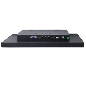 VGA HD BNC AV USB entradas marco abierto 15,6 pulgadas pantalla ancha LCD CCTV Monitor de grado industrial con 12V DC