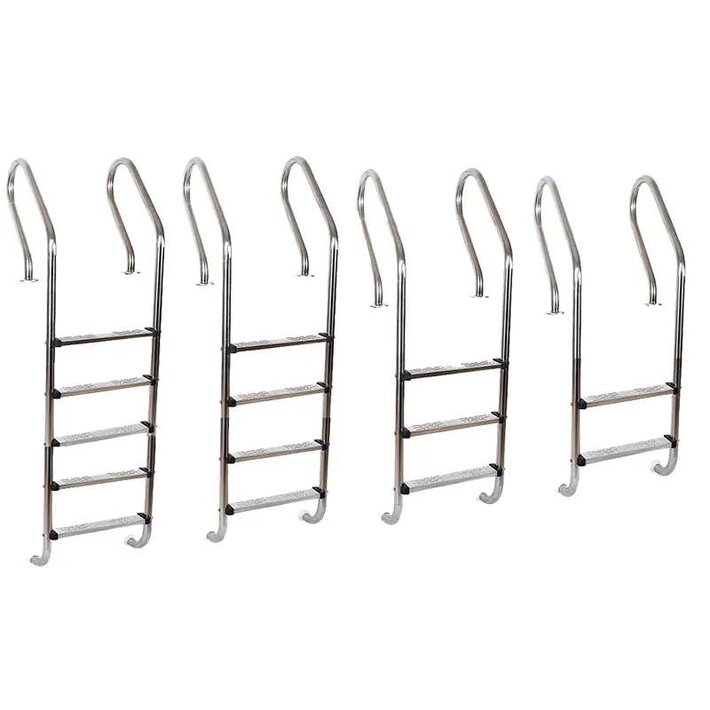 Tubo de acero inoxidable de 42mm 304 316 Escalera mecánica integrada para piscinas con escalera 2 pisos 3 pisos 4 pisos Opciones para piscinas