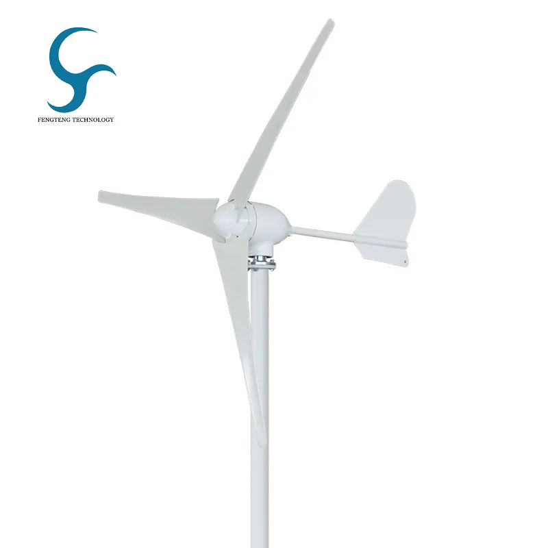 Real 400W Wind Turbine Generator 3 Blades 750MM 12V 24V 48V Windmills with DC Charge Controllers CE Certificate