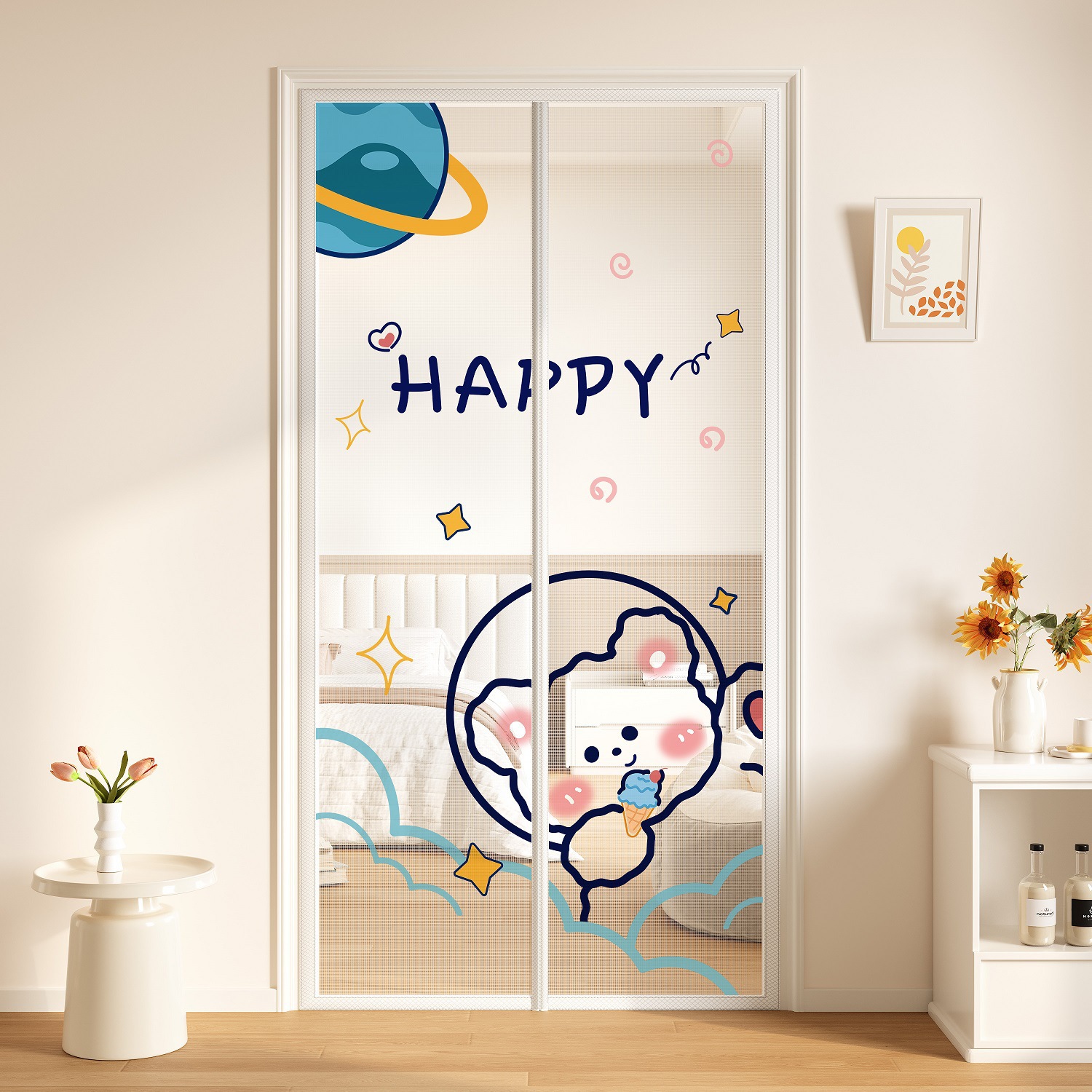 Cosmic Bear High-Definition Pattern Velcro Storage Hook