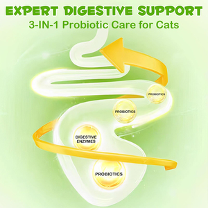 Probiotische flüssige Ergänzung der Katze mit Speck geschmack Verdauungs enzyme Präbiotika Tropfen für Verstopfung Gesundheits wesen - Product Image 6