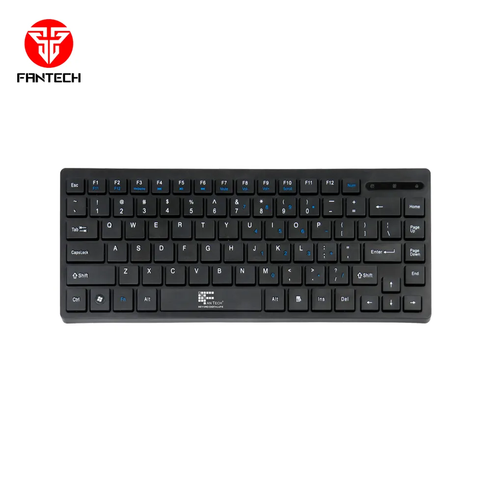 Nuovo Design Compatto Multimediale TKL Ufficio Tastiera Fantech K3M 87 Keys Multimedia Mini Sottile Design Della Tastiera