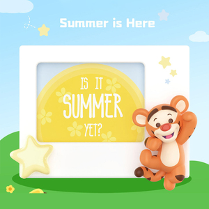 Miniso tùy chỉnh hợp thời trang nhỏ mù hộp dự đoán Disney Winnie The Pooh <span class=keywords><strong>Polaroid</strong></span> loạt figurine mù Hộp tủ lạnh nam châm - Product Image 4