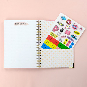 Cuaderno de tamaño A5, cuaderno personalizado de diseño de cubierta Simple en espiral, tapa dura, para estudiantes - Product Image 2