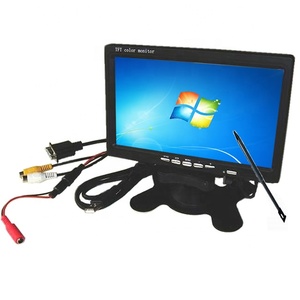 Monitor de pantalla táctil de 7 pulgadas, alta calidad, 600ips 1024 x, TFT, LCD, usb, vga, conector av con 4 cables, resistente al tacto - Product Image 6