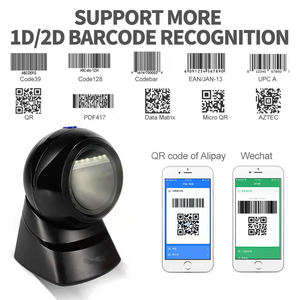 Lector de código Qr para pago con móvil, escáner de código de barras omnidireccional con cable Usb 1d 2d - Product Image 4