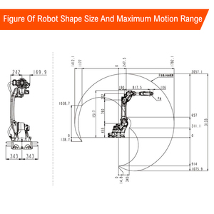 1792 mm 12 kg di spruzzatura carico/scarico di movimentazione braccio Robot altri bracci robotici per industrie agricole nuovo usato condizione nucleo del motore - Product Image 2