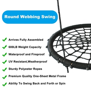 Trẻ em ngoài trời của cây làm tổ đu 60cm Vòng dây treo web nhà sản xuất và nhà cung cấp cho công viên và sân chơi - Product Image 3