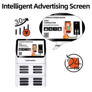 2024 नए आगमन 12 स्लॉट पावर बैंक रेंटल कियोस्क पोर्टेबल कैफे बिजली बैंक रेस्तरां मोबाइल साझा किराये का पावरबैंक स्टेशन - Product Image 3