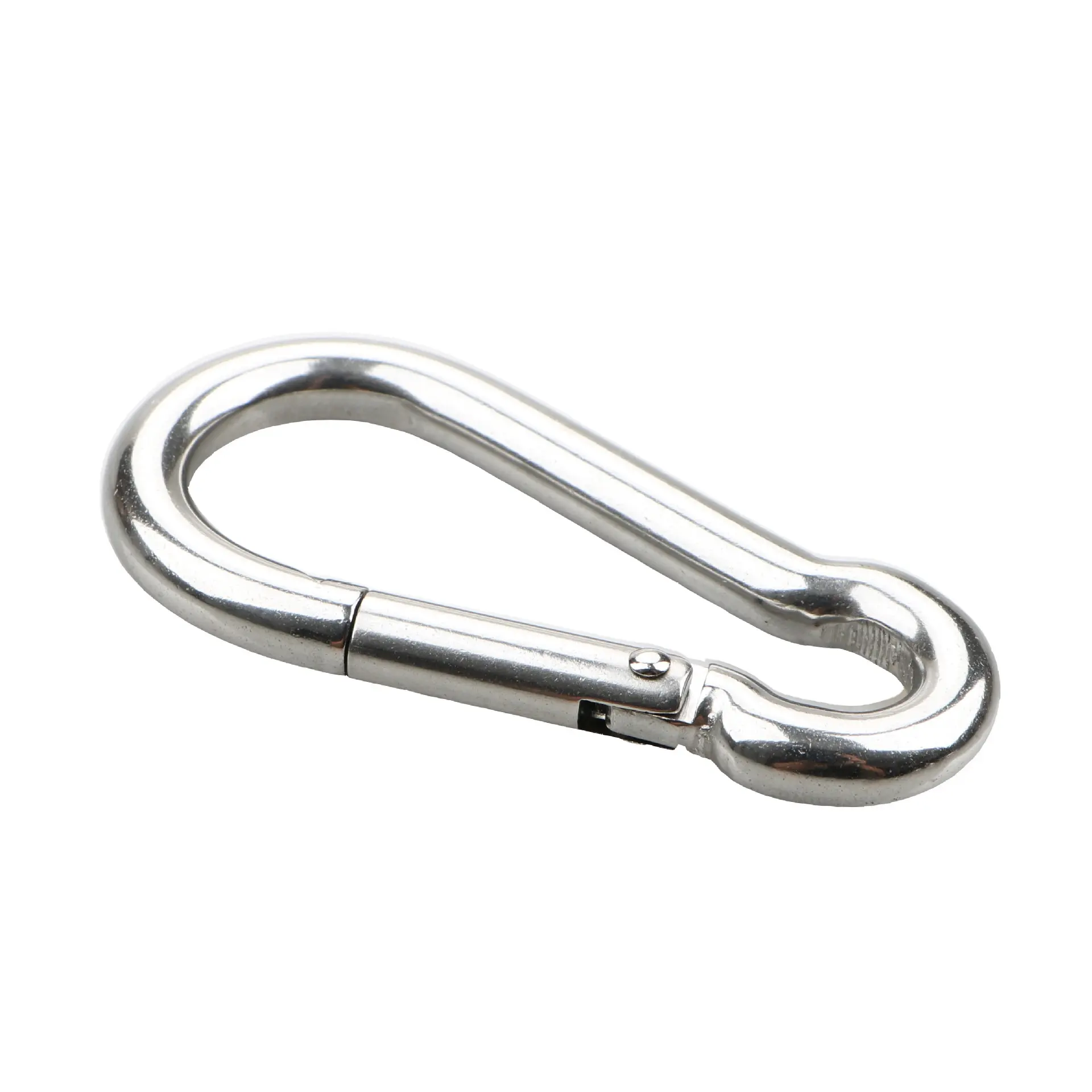 OEM ODM Carabiner personalizzato in acciaio inossidabile con 10mm di diametro 40mm e 90mm di lunghezza Hardware fermaglio a molla ganci a scatto