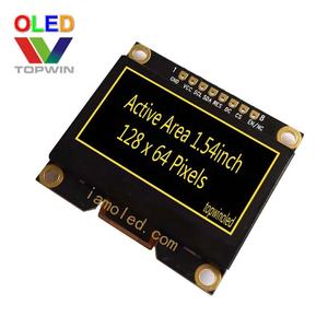 Vendita diretta in fabbrica 1.54 ''1.54 pollici 128x64 pixel colore bianco modulo display oled ssd1309 interfaccia SPI + I2C all'interno - Product Image 4