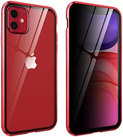 BQC CASE Estuche magnético de vidrio de doble cara profesional personalizado Estuche magnético de teléfono 360 de alta calidad para iPhone 15 Pro Max