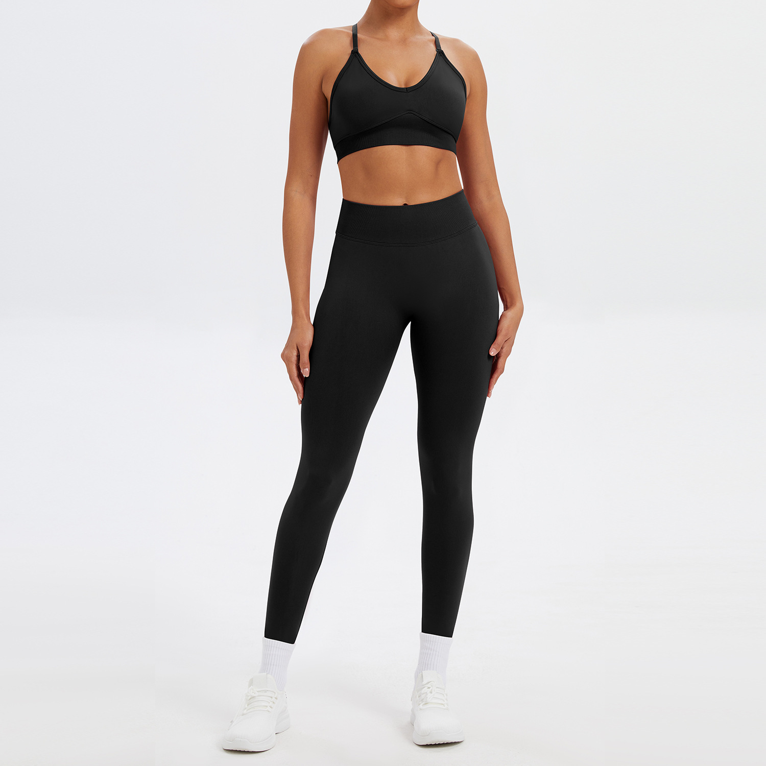 Black-bra and pants