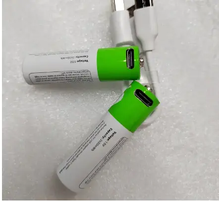 Stokta aaa şarj edilebilir pil tip c batterie şarj edilebilir usb pil Mp3 ve ev aletleri için