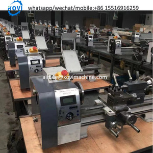 高品质变速38毫米孔不锈钢小型数控台式车床车床木工台式车床中国 - Product Image 6