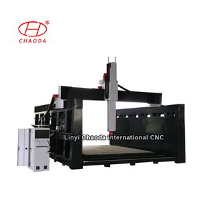 大型木石大理石泡沫模具雕像雕刻龙门移动 ATC 3D 5 轴数控铣床, 5 轴机器人数控路由器 - Product Image 6